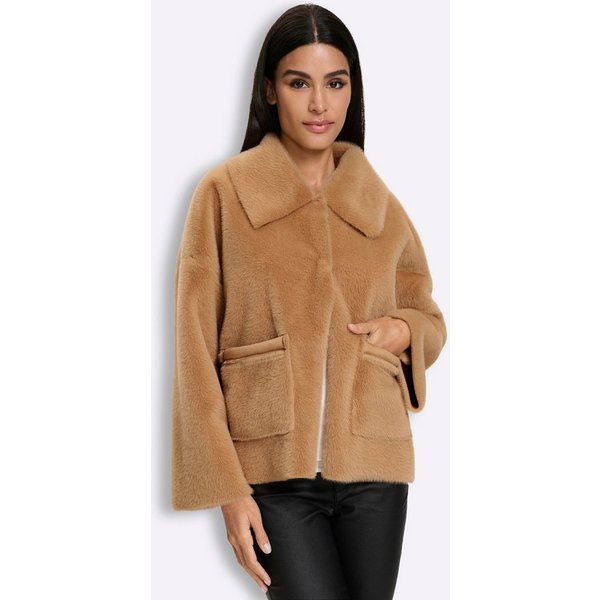 heine Winterjacke Fellimitat-Jacke Langarm