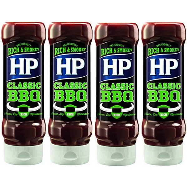 Heinz Saucen, Heinz HP BBQ Sauce Classic Rich und Smokey das Original 400ml 4er Pack