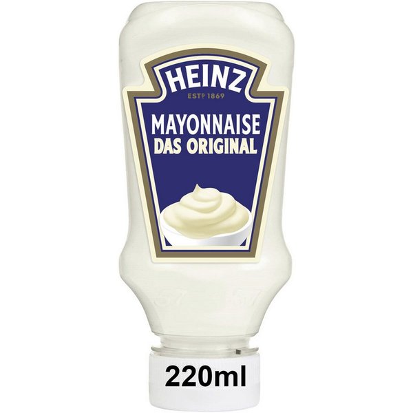 Heinz Saucen, Heinz Mayonnaise Das Original cremig frische Mayonnaise 220ml
