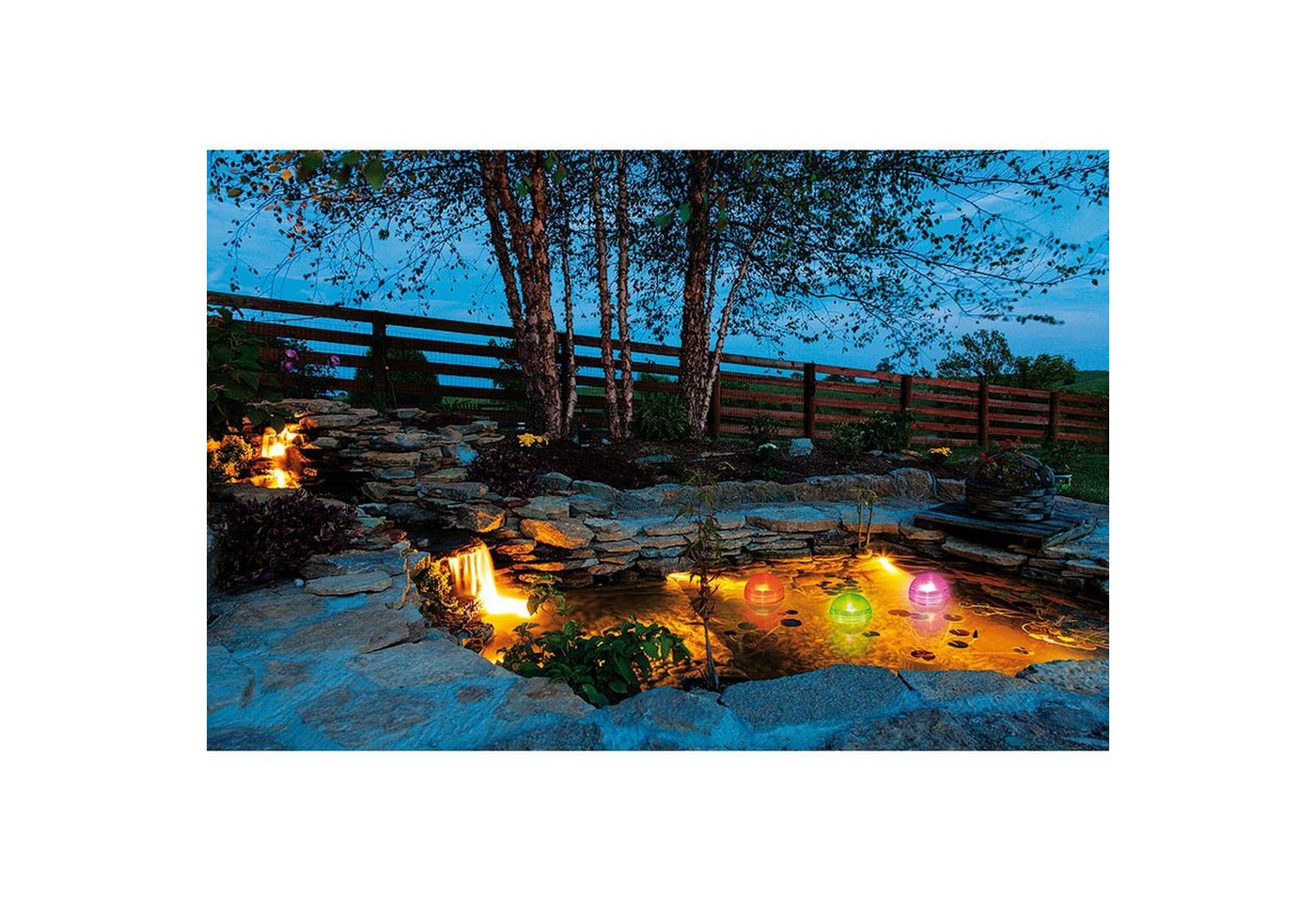 Heissner LED Teichleuchte Floating Ball Light, D=11,5cm – Bild 5 von 5