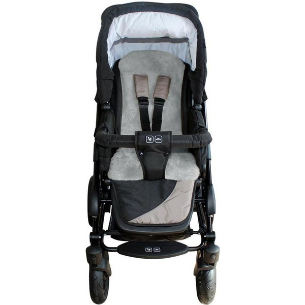 Babylammfell Lammfell-Einlage, Heitmann Felle, echtes Lammfell, geschoren, mit 5 Gurtschlitzen, vielseitig einsetzbar
