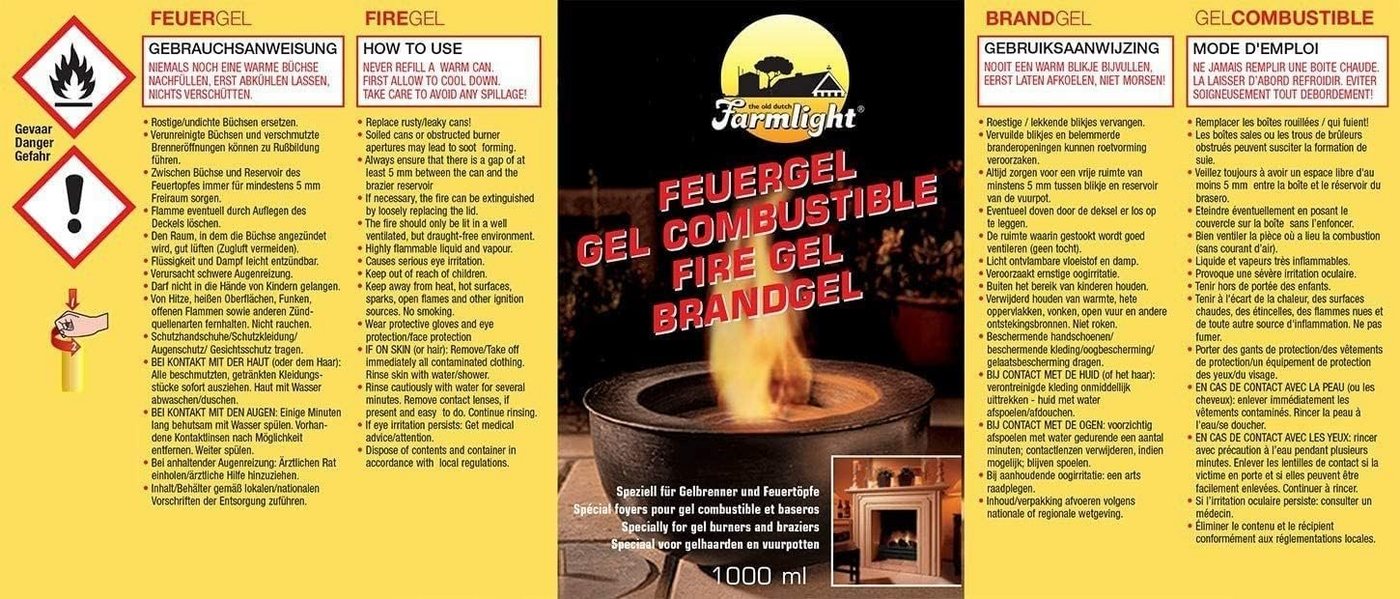HEKERS Brennpaste Brenngel Starter-Set (3-7 teilig), 1 l – Bild 4 von 4