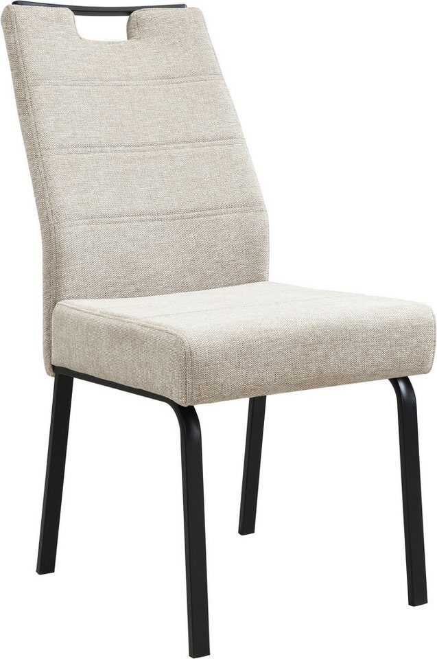 HELA 4-Fußstuhl ELVAS (Set, 2 St), XL-Sitzbreite, mit Federkorb, 140kg belastbar – Bild 2 von 5