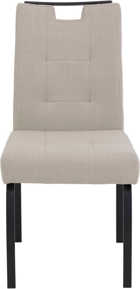 HELA 4-Fußstuhl LINZ, Esszimmerstuhl, Komfortstuhl (Set, 4 St), XL-Sitz,elegante Griffleiste,Komfortsitz mit Federkern,140kg belastbar – Bild 3 von 5