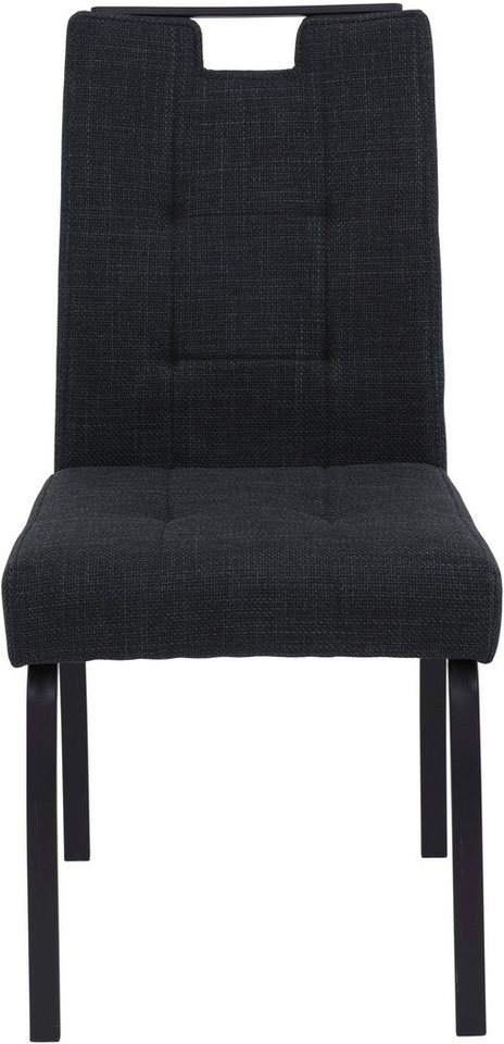 HELA 4-Fußstuhl LINZ, Esszimmerstuhl, Komfortstuhl (Set, 4 St), XL-Sitz,elegante Griffleiste,Komfortsitz mit Federkern,140kg belastbar – Bild 3 von 5