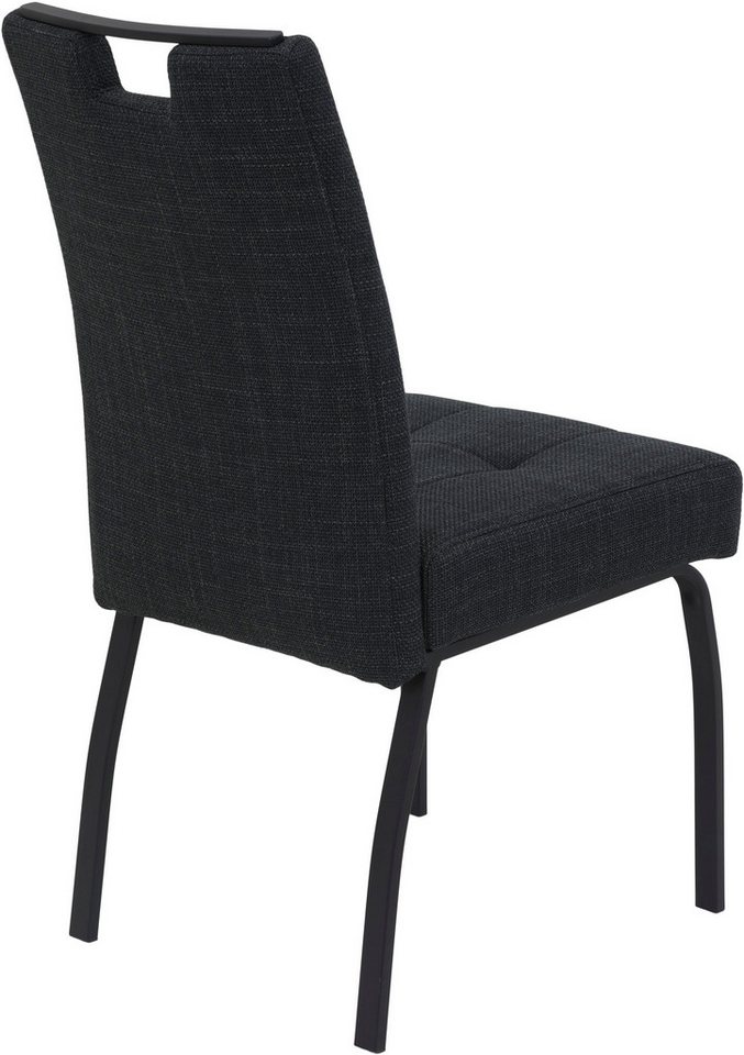 HELA 4-Fußstuhl LINZ, Esszimmerstuhl, Komfortstuhl (Set, 4 St), XL-Sitz,elegante Griffleiste,Komfortsitz mit Federkern,140kg belastbar – Bild 5 von 5