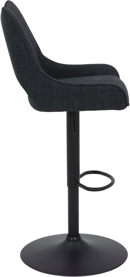 HELA Barhocker ROCKPORT (Set), drehbar,höhenverstellbar,Gasdruckfeder,Rückenausschnitt,Tellerfuß – Bild 5 von 5