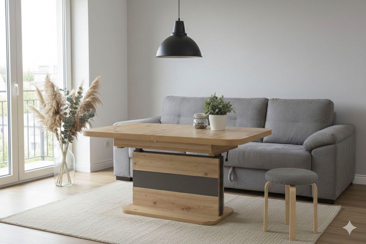 HELA Couchtisch, mit Funktion, ausziehbar und höhenverstellbar – Bild 2 von 5
