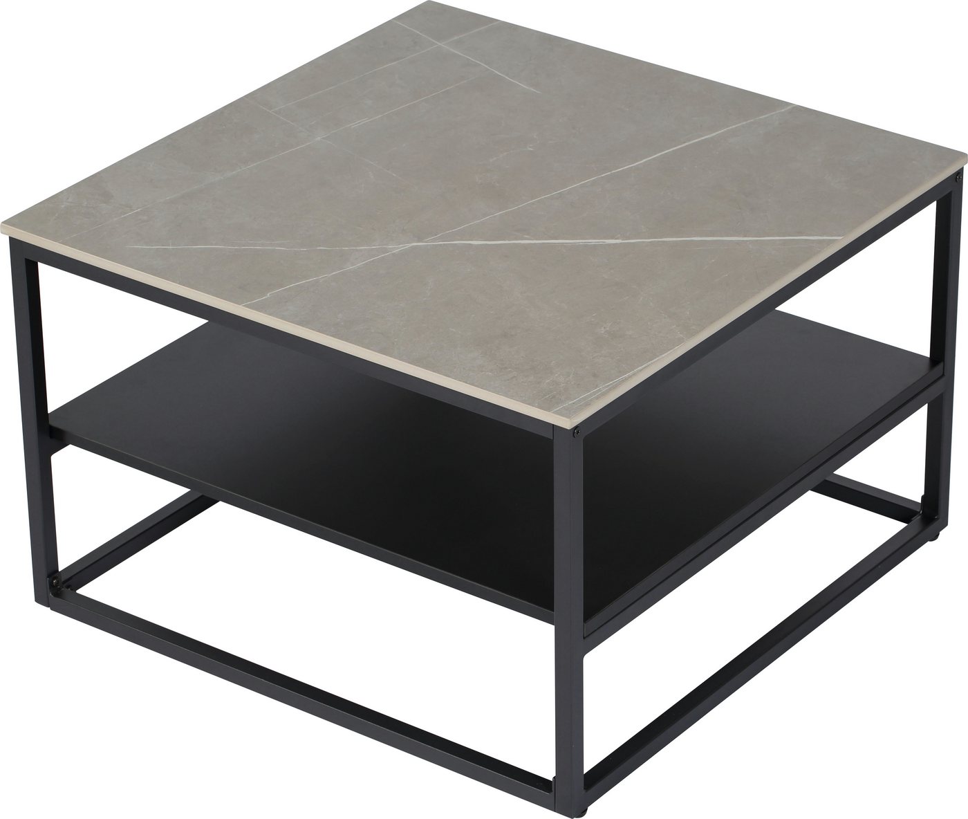 HELA Couchtisch HUGO (1-St), Couchtisch, quadratisch, Sintered Stone, Ablageboden – Bild 3 von 5