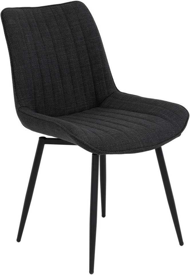 HELA Drehstuhl Vierfußstuhl BERGEN (Set, 4 St), Esszimmerstuhl, XL-Sitzbreite, 360° drehbar – Bild 3 von 5
