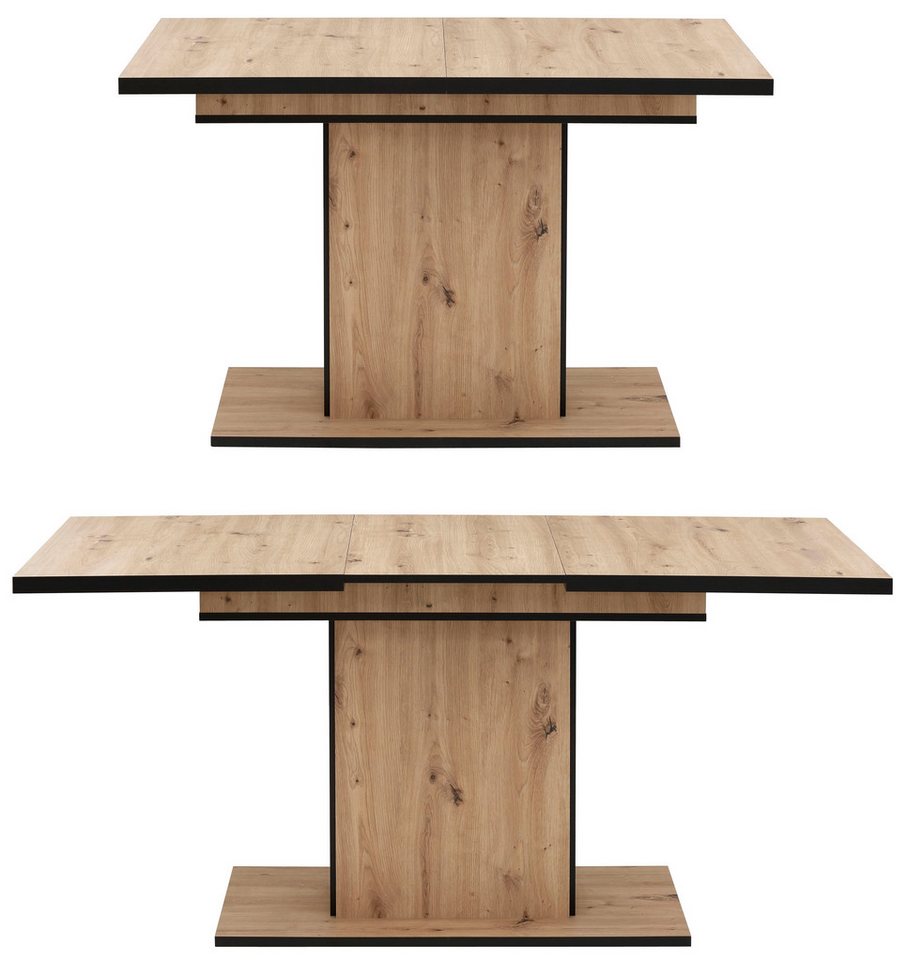 HELA Essgruppe Ariana, Esstisch mit 6 Stühlen, ausziehbarer Küchentisch, (Set, 7-tlg., 1 Tisch ausziehbar / 6 Stühle), Tisch 120-160cm, 6 Stühle mit hoher Belas – Bild 5 von 5