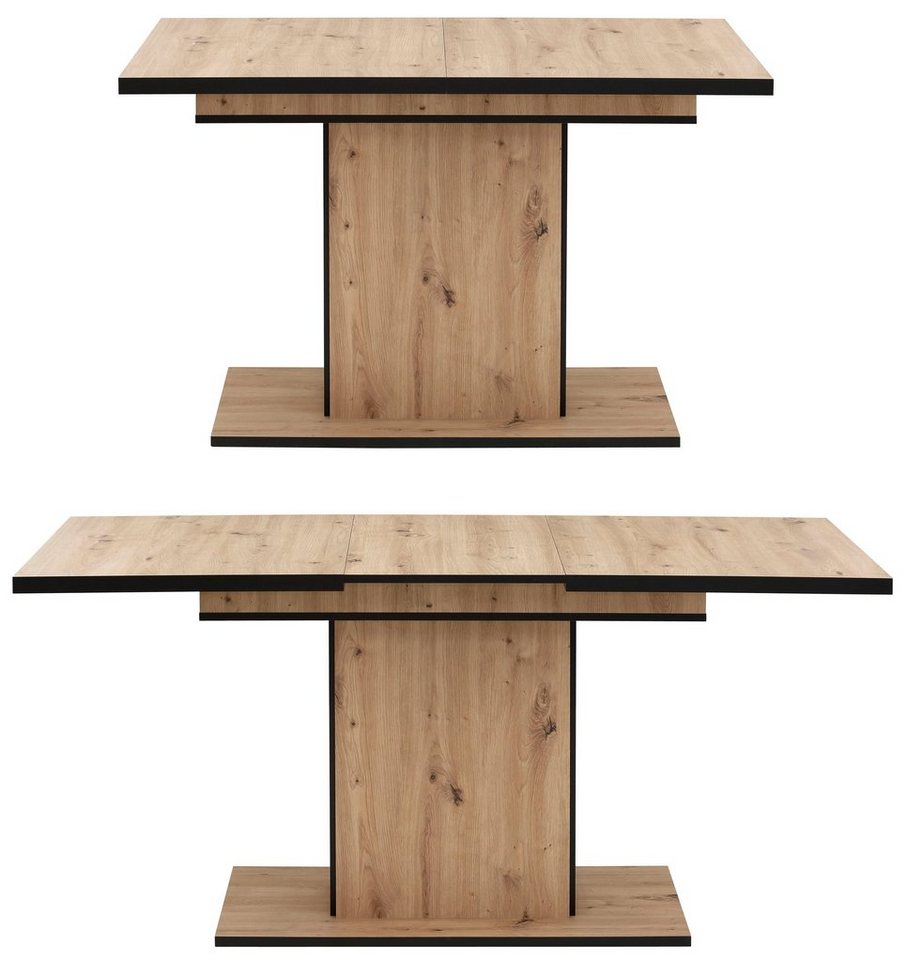 HELA Essgruppe Ariana, Esstisch mit 6 Stühlen, ausziehbarer Küchentisch, (Set, 7-tlg., 1 Tisch ausziehbar / 6 Stühle), Tisch 120-160cm, 6 Stühle mit hoher Belas – Bild 5 von 5