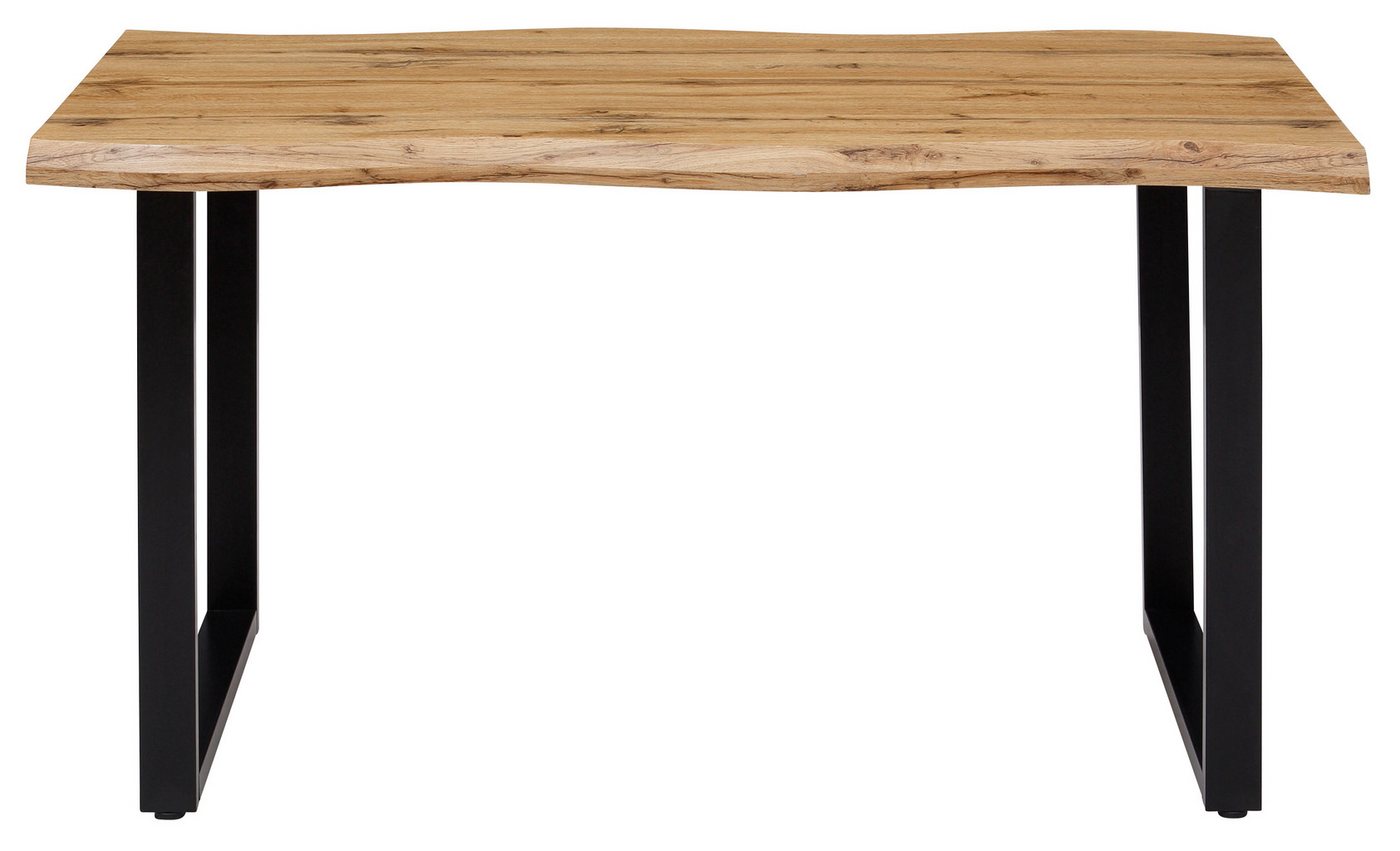 HELA Essgruppe GISELLE Esszimmer, Essgruppe, Sitzgruppe, (Set, 5-tlg., 5er Set, Tisch plus 4 Stühle), Esstisch U-Gestell Metall, Tischplatte mit Baumkante, OTTO – Bild 3 von 5