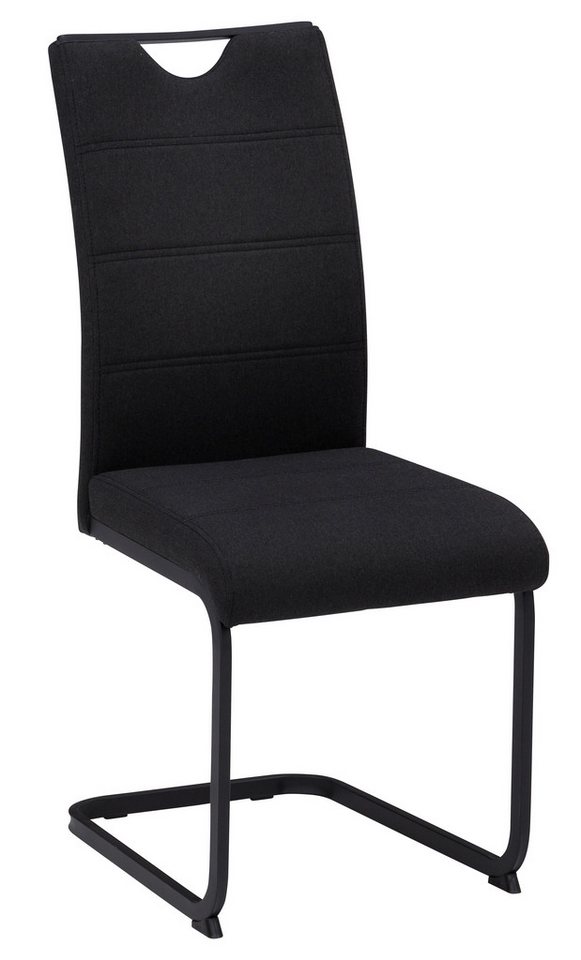 HELA Essgruppe GISELLE Esszimmer, Essgruppe, Sitzgruppe, (Set, 5-tlg., 5er Set, Tisch plus 4 Stühle), Esstisch U-Gestell Metall, Tischplatte mit Baumkante, OTTO – Bild 5 von 5