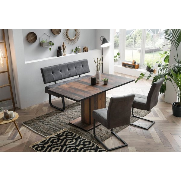 HELA Essgruppe Luise I G (Bank, Stühle, Tisch), (Set, 4-tlg), Komfortsitz mit Federkern, Topseller Tischgruppe, Esszimmer