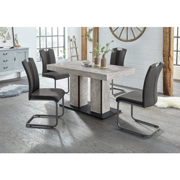 HELA Essgruppe ROSE, (Set, 5-tlg), bestehend aus einem Tisch 140-180 cm und 4 Stühlen