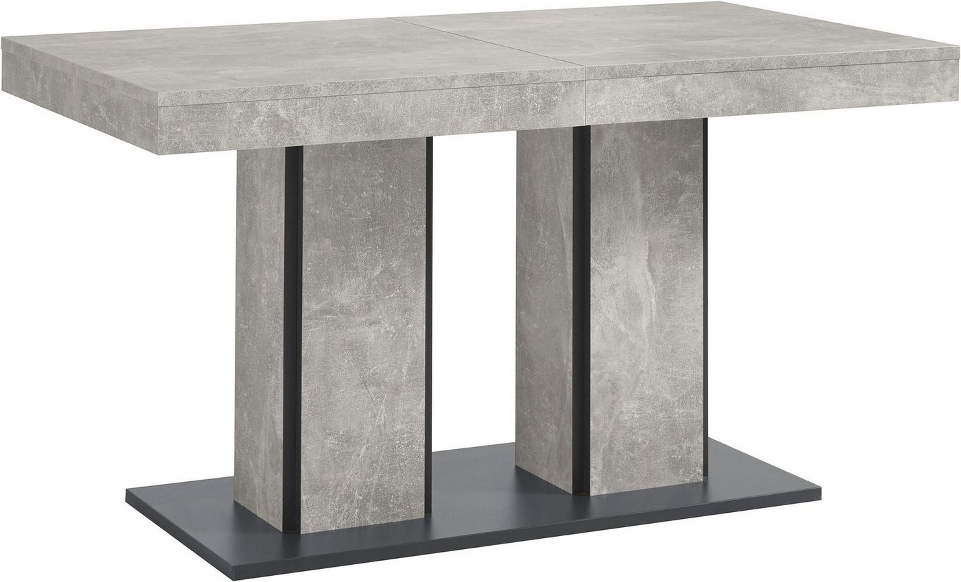HELA Essgruppe ROSE, (Set, 5-tlg), bestehend aus einem Tisch 140-180 cm und 4 Stühlen – Bild 4 von 5