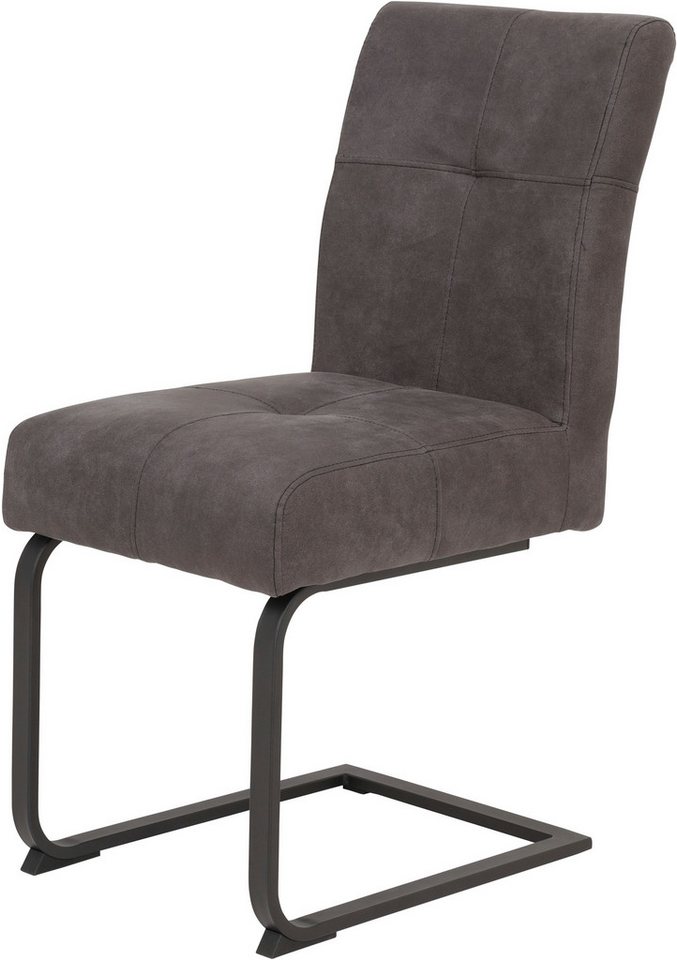 HELA Essgruppe RUHR, (4-tlg), Kufentisch 140x90 cm, Schwingstuhl und Bank mit Federkorb, Komfortsitz – Bild 5 von 5