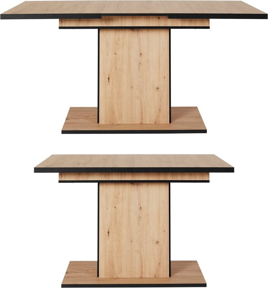 HELA Esstisch Ariana, Tisch, Küchentisch, Auszugstisch, durch innenliegende Einlegeplatten ausziehbar 120-160 cm – Bild 3 von 5