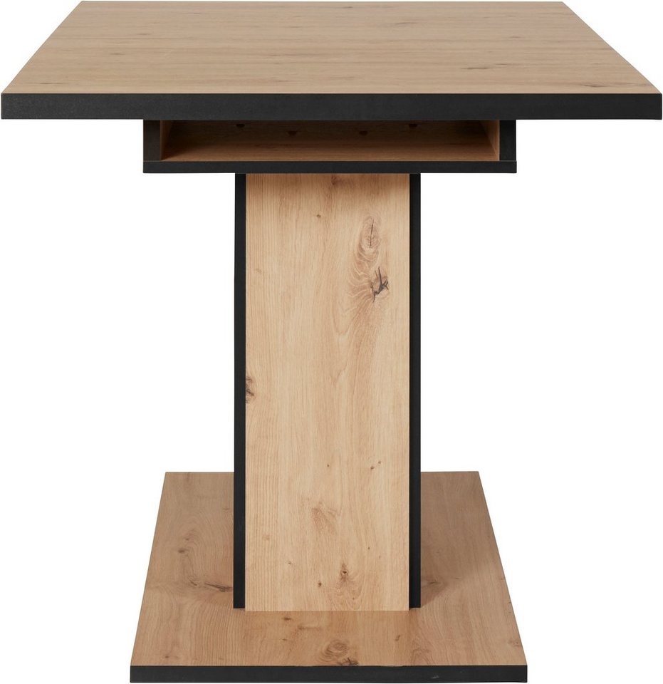 HELA Esstisch Ariana, Tisch, Küchentisch, Auszugstisch, durch innenliegende Einlegeplatten ausziehbar 120-160 cm – Bild 4 von 5