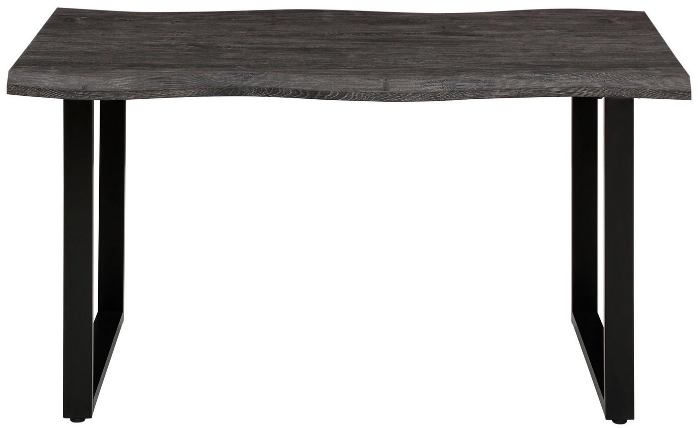 HELA Esstisch GISELLE Baumkantentisch, Küchentisch, Kufengestell Metall, Industrial Design, 140 - 200 cm Breite, 2 Farben – Bild 2 von 5