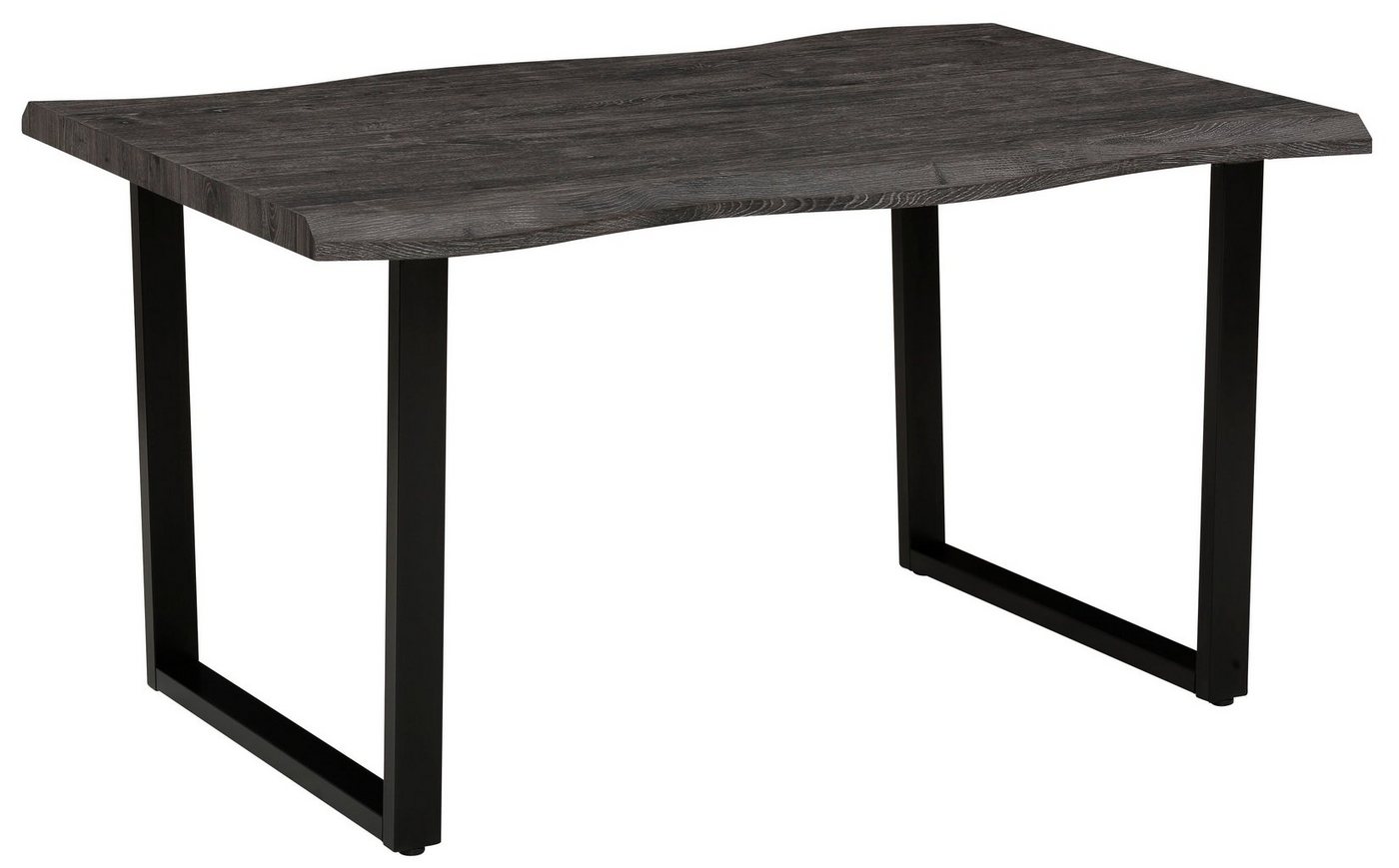 HELA Esstisch GISELLE Baumkantentisch, Küchentisch, Kufengestell Metall, Industrial Design, 140 - 200 cm Breite, 2 Farben – Bild 3 von 5