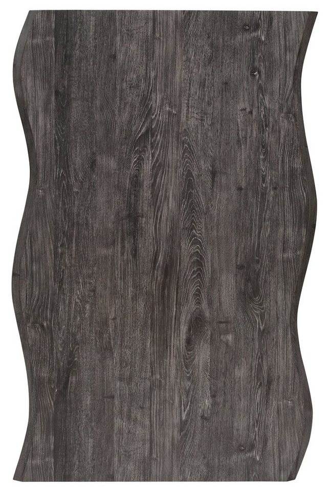 HELA Esstisch GISELLE Baumkantentisch, Küchentisch, Kufengestell Metall, Industrial Design, 140 - 200 cm Breite, 2 Farben – Bild 5 von 5
