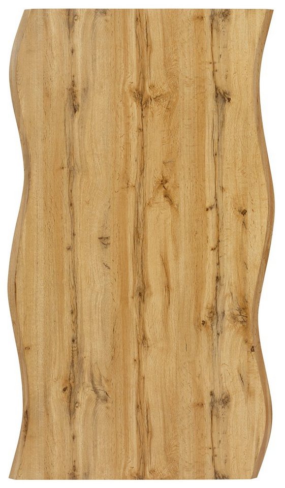 HELA Esstisch GISELLE Baumkantentisch, Küchentisch, Kufengestell Metall, Industrial Design, 140 - 200 cm Breite, 2 Farben – Bild 5 von 5