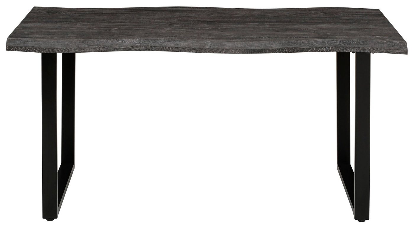 HELA Esstisch GISELLE Baumkantentisch, Küchentisch, Kufengestell Metall, Industrial Design, 140 - 200 cm Breite, 2 Farben – Bild 2 von 5