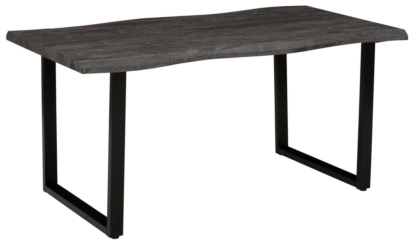 HELA Esstisch GISELLE Baumkantentisch, Küchentisch, Kufengestell Metall, Industrial Design, 140 - 200 cm Breite, 2 Farben – Bild 3 von 5