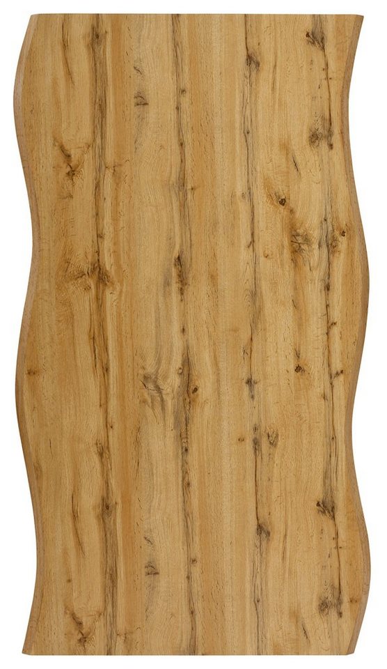 HELA Esstisch GISELLE Baumkantentisch, Küchentisch, Kufengestell Metall, Industrial Design, 140 - 200 cm Breite, 2 Farben – Bild 5 von 5