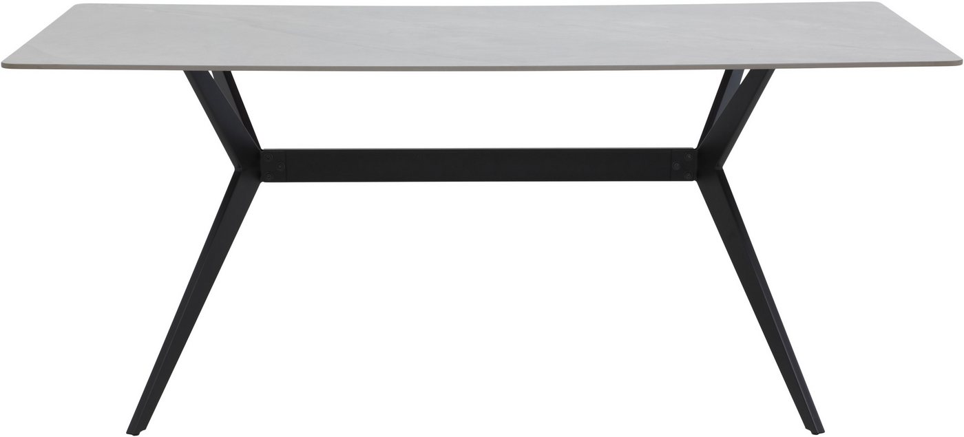 HELA Esstisch PACCINO (1-St), Sintered Stone, Marmoroptik, Platte fest (1 cm), Metallgestell konisch – Bild 3 von 5