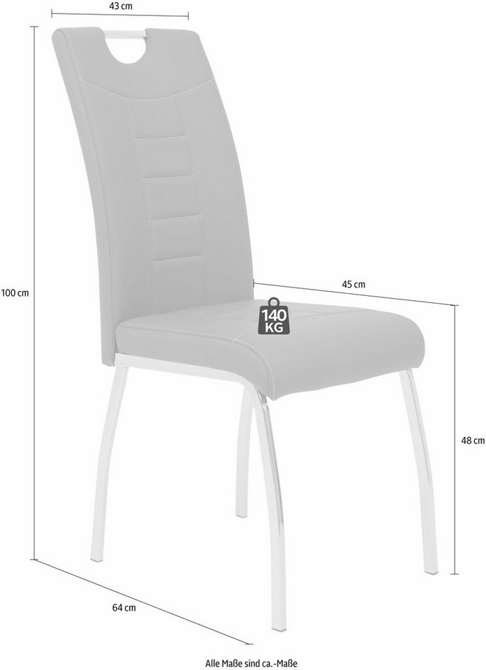 HELA Esszimmerstuhl Andrea (Set, 2 St), 2 oder 4 Stück – Bild 5 von 5