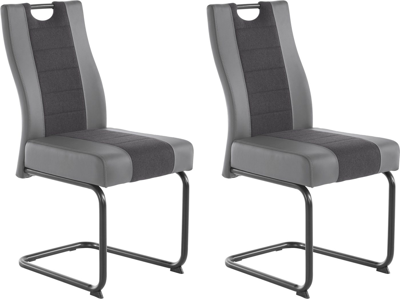 HELA Esszimmerstuhl Erika S (Set, 2 St), 2 oder 4 Stück, komfortable Federkern Polsterung, Freischwinger – Bild 2 von 5