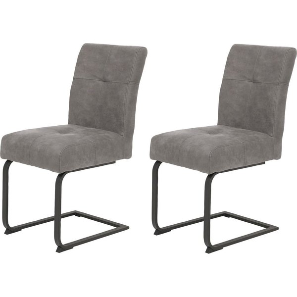 HELA Esszimmerstuhl Luise S Schwingstuhl, Freischwinger 2er-Set (Set, 2 St), Sitz mit Federkern, Extra dicke Polsterung, Küchenstuhl, OTTOs Choice