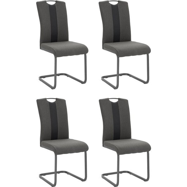 HELA Freischwinger Amber (Set, 4 St), 2 oder 4 Stück, Bezug aus Webstoff