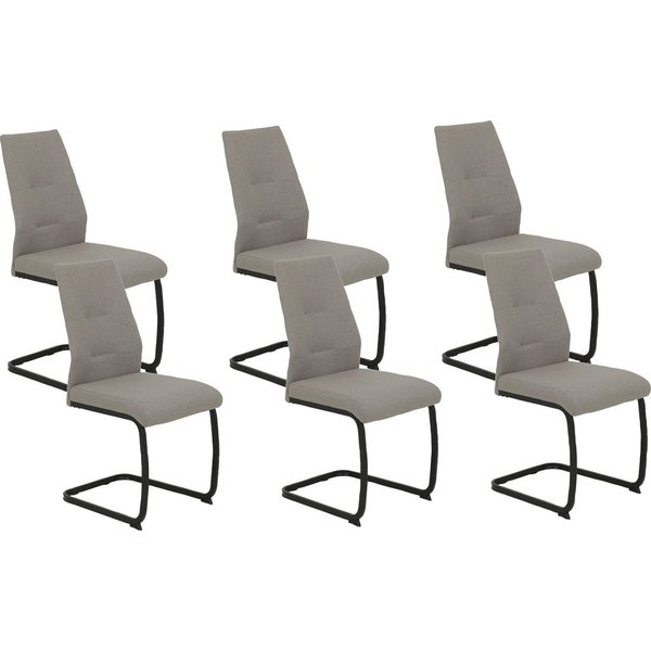 HELA Freischwinger Ariana, Esszimmerstuhl (Set, 6 St), Zertifizierter "Waterfree" Stoff - sehr Robust, 140 kg belastbar