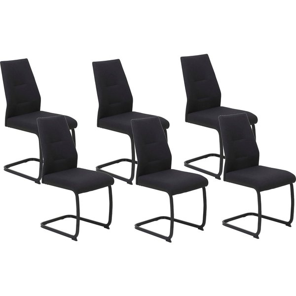 HELA Freischwinger Ariana, Esszimmerstuhl (Set, 6 St), Zertifizierter "Waterfree" Stoff - sehr Robust, 140 kg belastbar