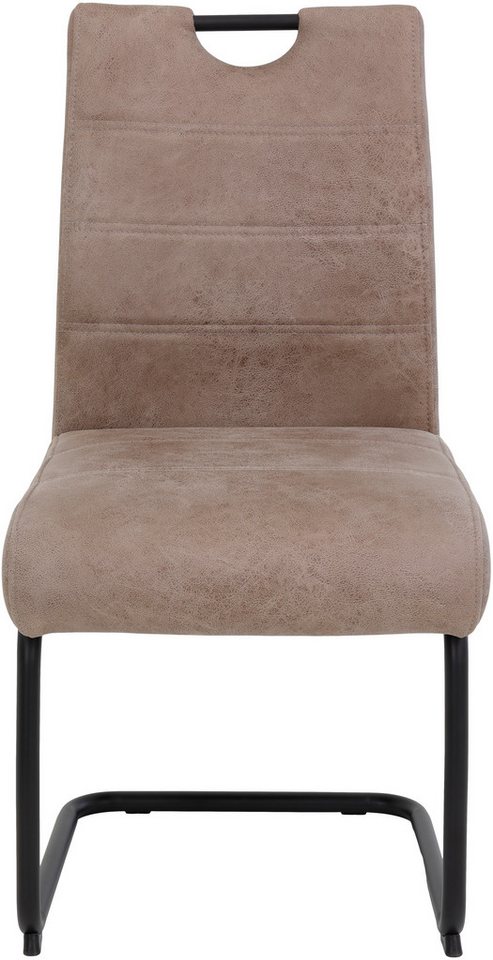HELA Freischwinger FLORA Freischwinger mit Griff, 140kg belastbar (Set, 2 St), XL-Esszimmerstuhl, Federkern für Sitzkomfort – Bild 2 von 5