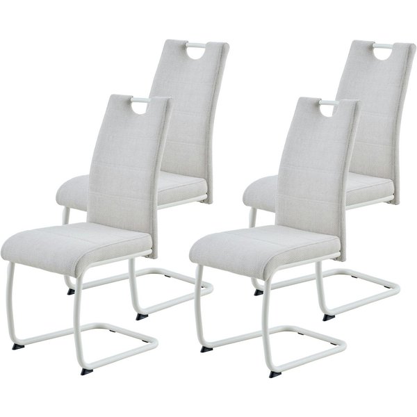 HELA Freischwinger FLORENZ (Set, 4 St), Rundrohrgestell Matching Colour, gepolstert, mit Griff