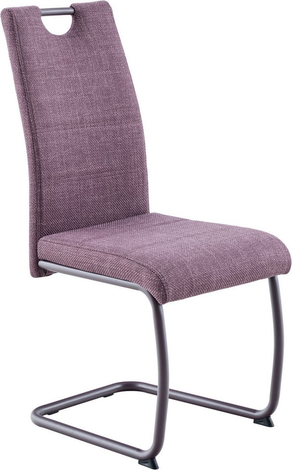 HELA Freischwinger FLORENZ (Set, 4 St), Rundrohrgestell Matching Colour, gepolstert, mit Griff – Bild 5 von 5