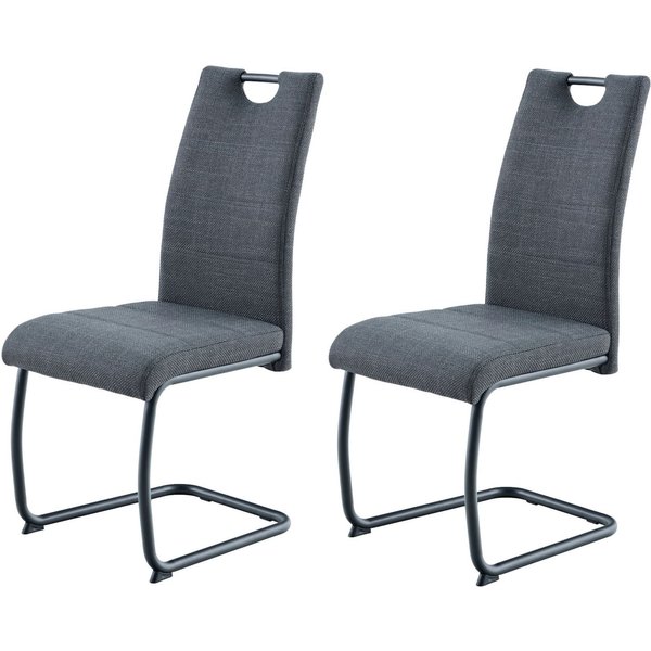 HELA Freischwinger FLORENZ (Set, 2 St), Rundrohrgestell Matching Colour, gepolstert, mit Griff
