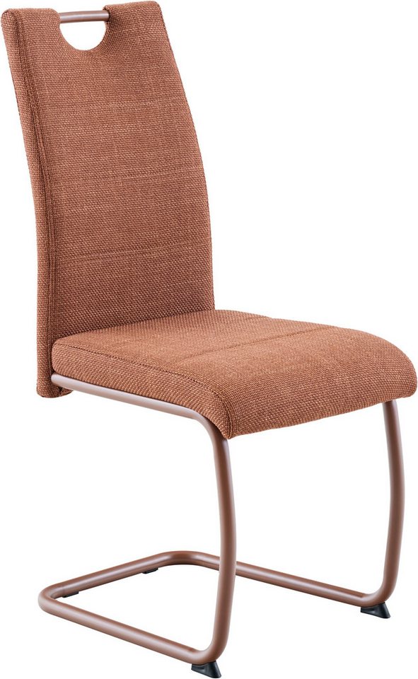 HELA Freischwinger FLORENZ (Set, 4 St), Rundrohrgestell Matching Colour, gepolstert, mit Griff – Bild 5 von 5