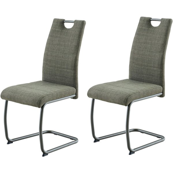 HELA Freischwinger FLORENZ (Set, 2 St), Rundrohrgestell Matching Colour, gepolstert, mit Griff