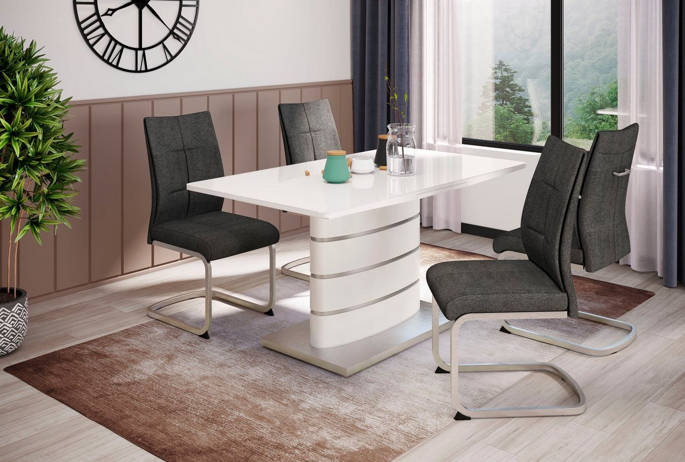 HELA Freischwinger Ines (Set, 2 St), bequeme Sitzbreite und Federkern Polsterung – Bild 3 von 5