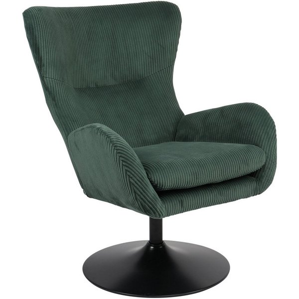 HELA Loungesessel SAMOS (1-St), Sessel,drehbar,Trompetengestell,Microfaser Breitcord,Armlehnen
