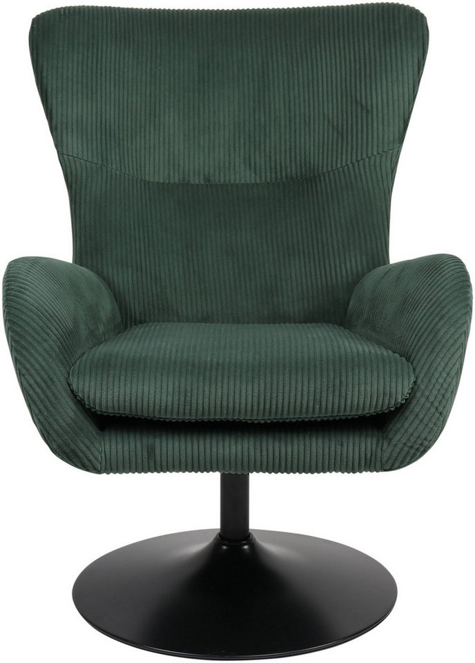 HELA Loungesessel SAMOS (1-St), Sessel,drehbar,Trompetengestell,Microfaser Breitcord,Armlehnen – Bild 3 von 5