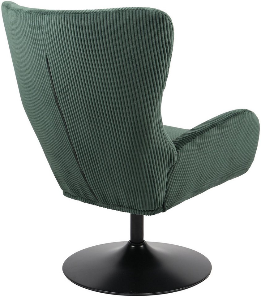 HELA Loungesessel SAMOS (1-St), Sessel,drehbar,Trompetengestell,Microfaser Breitcord,Armlehnen – Bild 4 von 5