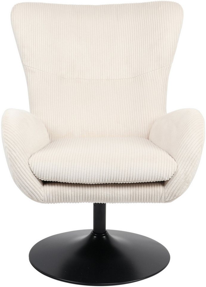 HELA Loungesessel SAMOS (1-St), Sessel,drehbar,Trompetengestell,Microfaser Breitcord,Armlehnen – Bild 3 von 5