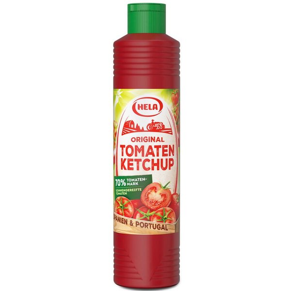 HELA Saucen, Hela Tomaten Ketchup mit natürlich fruchtig köstlichem Aroma 800ml